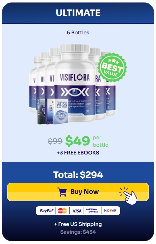VisiFlora 6 bottle ultimate value pack — 180 day supply