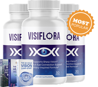 VisiFlora complete supplement facts and ingredient label — all 22 ingredients